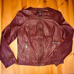 Alfani Faux Leather Moto Jacket